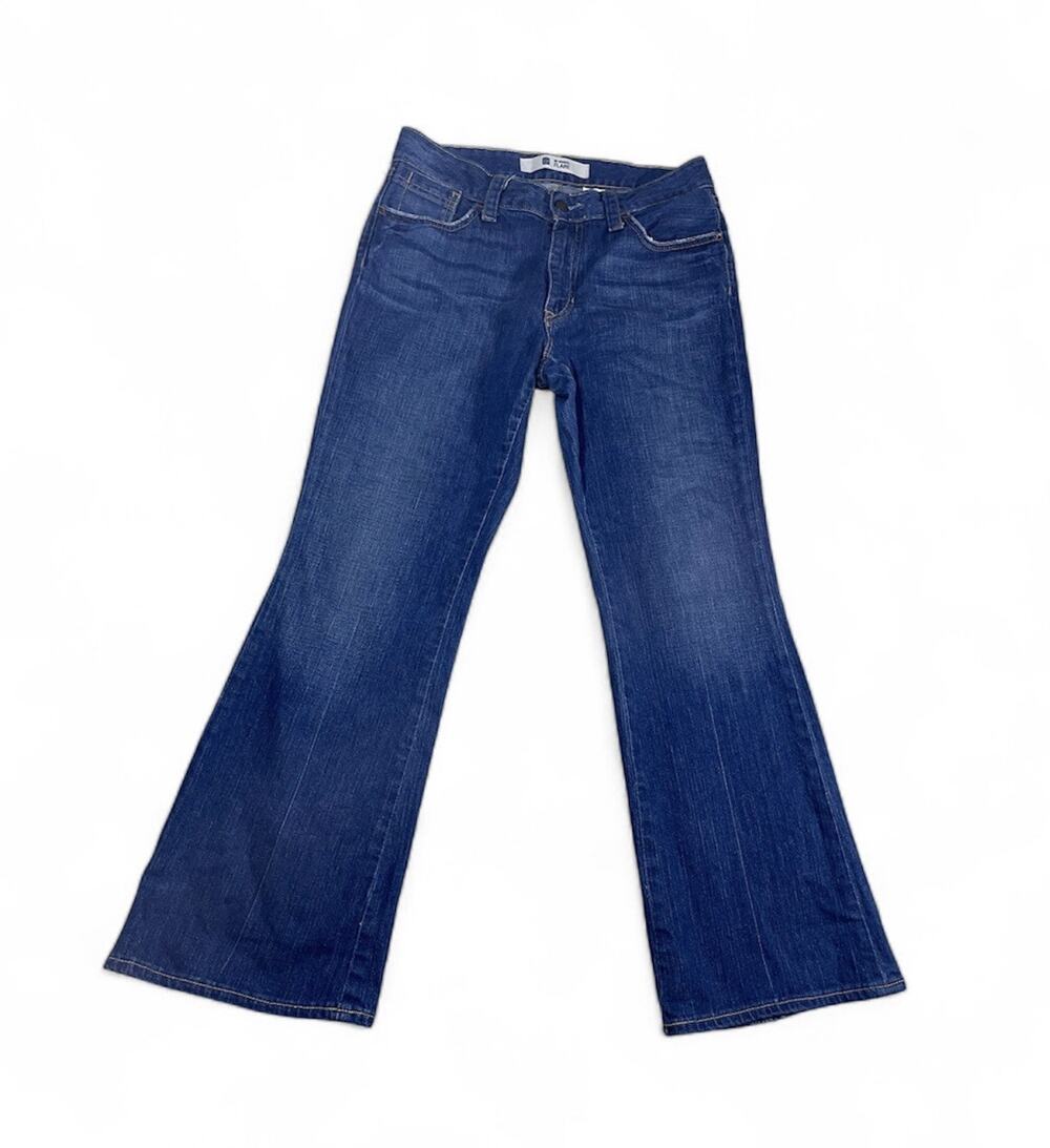 Gap Jeans Y2K Vintage Womens 8 Blue High Rise Original Flare Distressed